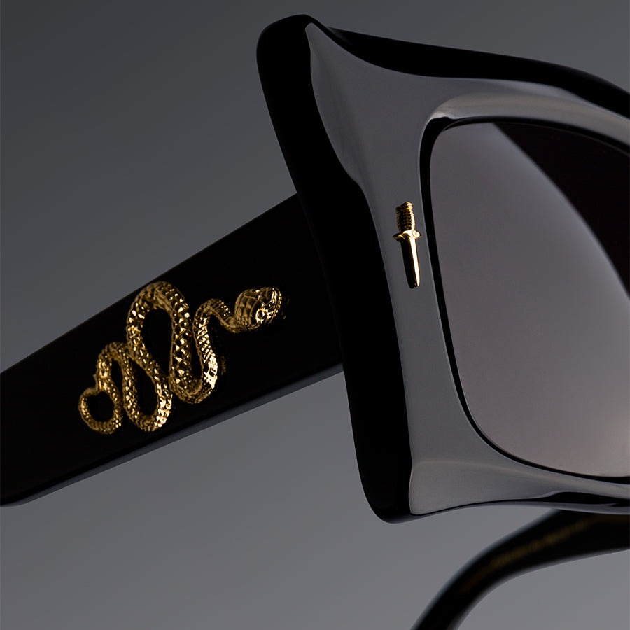 Cutler and Gross® The Great Frog Medusa CG TGF Medusa SUN Black/Gold 50 - Black/Gold