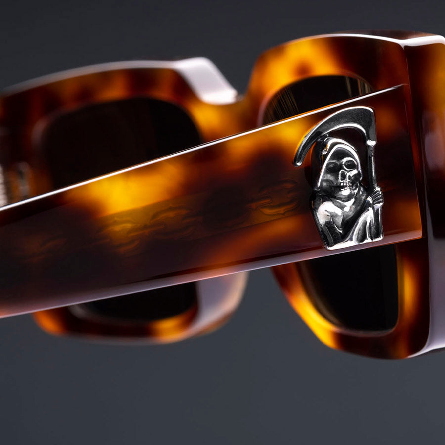 Cutler and Gross® The Great Frog Reaper CG TGF Reaper SUN Tiger Eye Havana 53 - Tiger Eye Havana