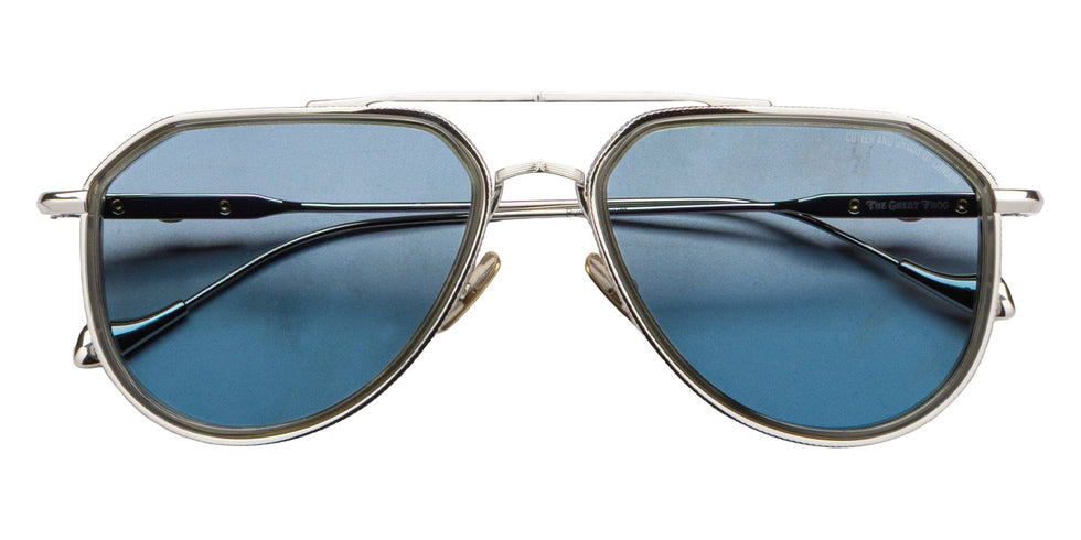 Cutler and Gross® The Great Frog Triumph CG TGF Triumph SUN Silver/Olive 57 - Silver/Olive