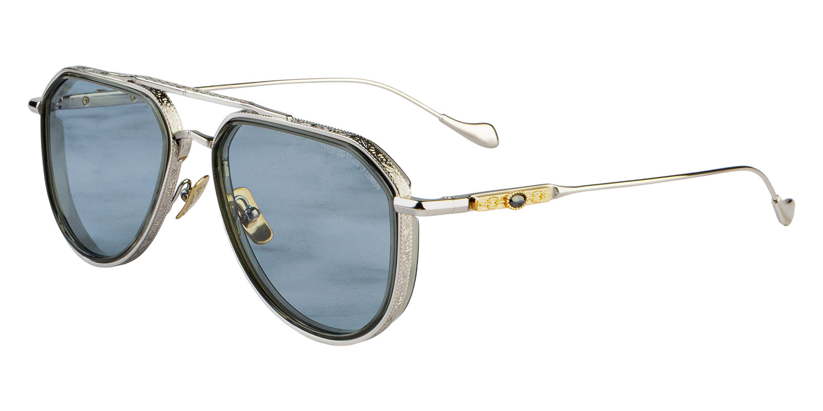 Cutler and Gross® The Great Frog Triumph CG TGF Triumph SUN Silver/Olive 57 - Silver/Olive
