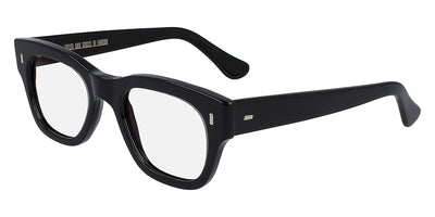 Cutler and Gross® 0772 CG0772 BLACK CLEAR 50 - Black/Clear Eyeglasses