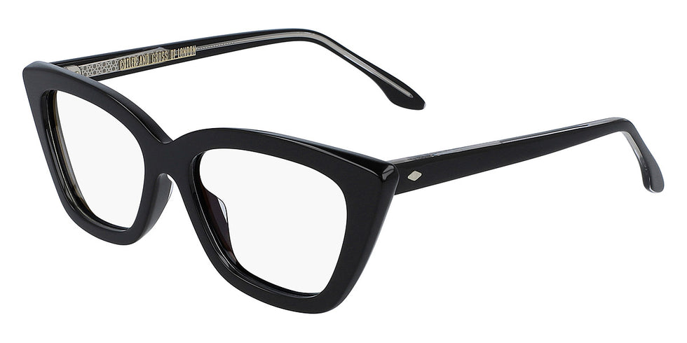 Cutler and Gross® CG1241 CG OP 1241 BLACK 52 - Black Eyeglasses