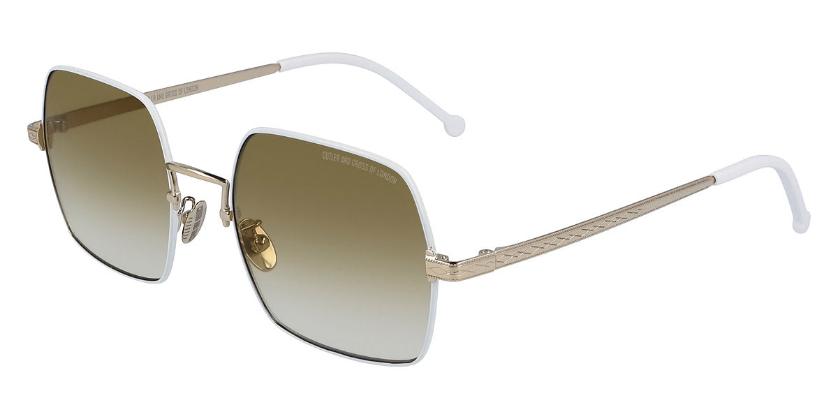 Cutler and Gross® CG1300S CG1300S GOLD WHITE METALLIC BROWN 56 - Gold/White/Metallic/Brown Eyeglasses