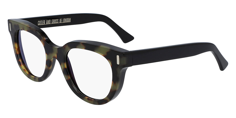Cutler and Gross® CG1304 CG1304 BLACK YELLOW 50 - Black/Yellow Eyeglasses