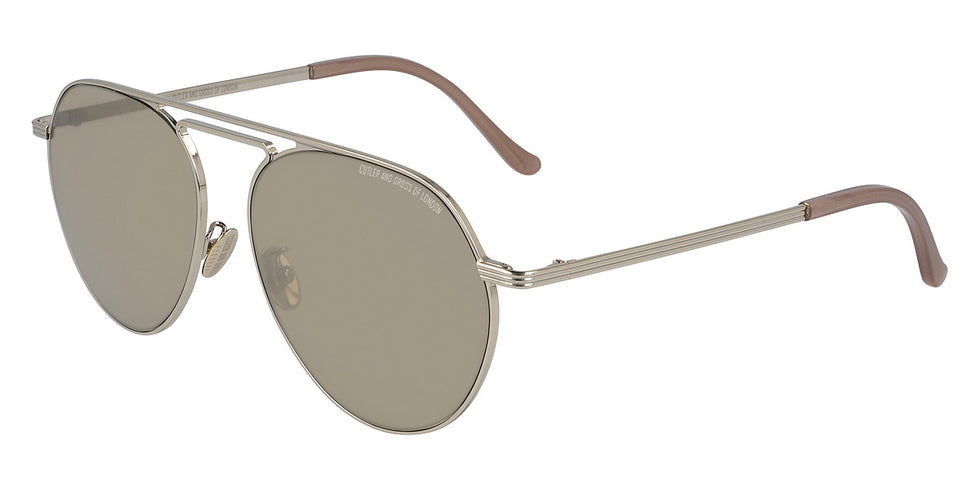 Cutler and Gross® CG1309S CG1309S GOLD TORTSHELL BROWN METALLIC 56 - Gold/Tortshell/Brown/Metallic Sunglasses