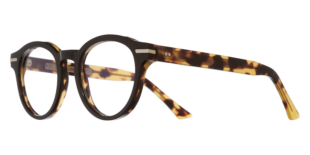 Cutler and Gross® CG1338 CG OP 1338 BORDEAUX BLACK TORTOISESHELL 51 - Black Tortoiseshell Eyeglasses