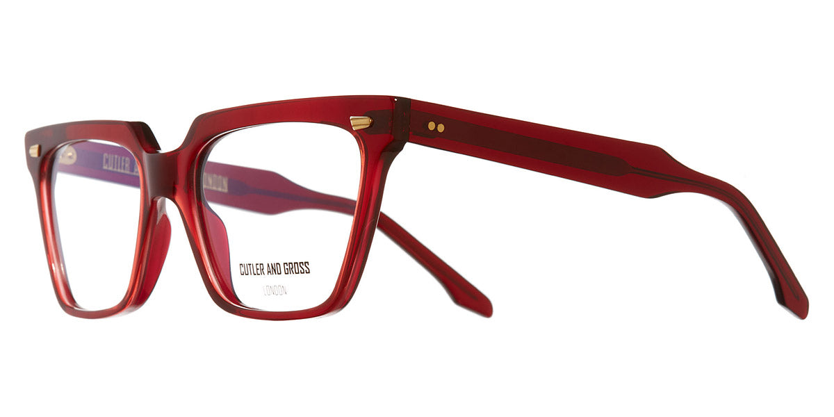 Cutler and Gross® 1346 CG1346 RED 57 - Red Eyeglasses