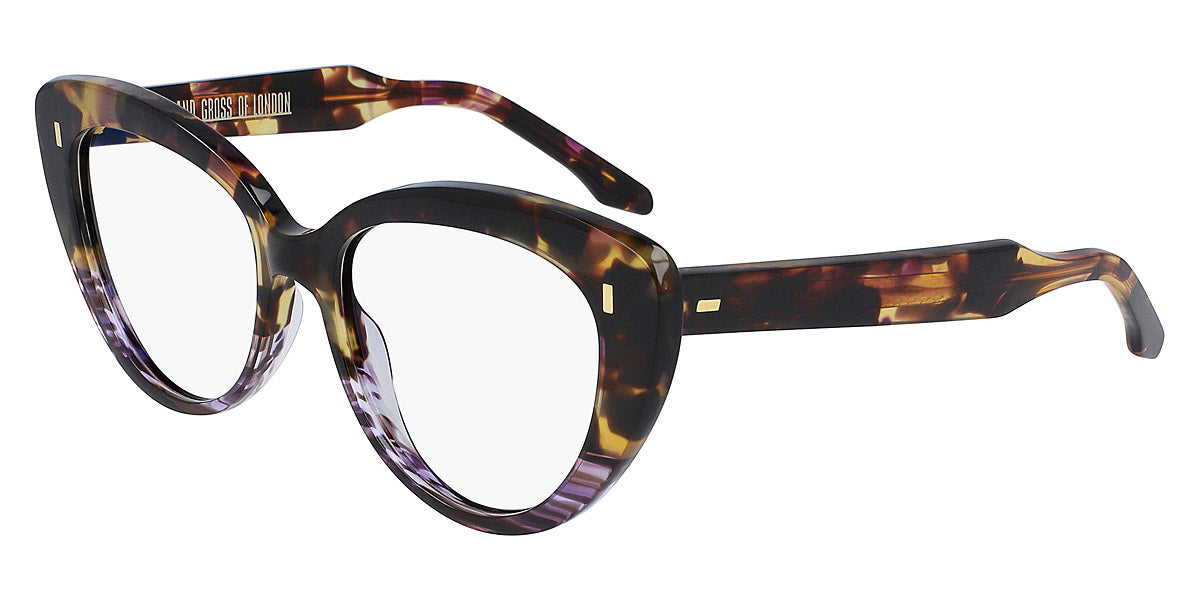 Cutler and Gross® CG1350 CG1350 HAVANA WITH VIOLET DOTS 56 - Havana With Violet Dots Eyeglasses