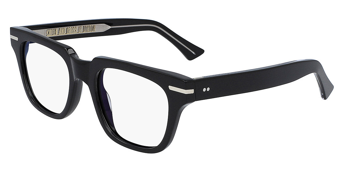 Cutler and Gross® 1355 CG1355 BLACK ON CRYSTAL 53 - Black On Crystal Eyeglasses