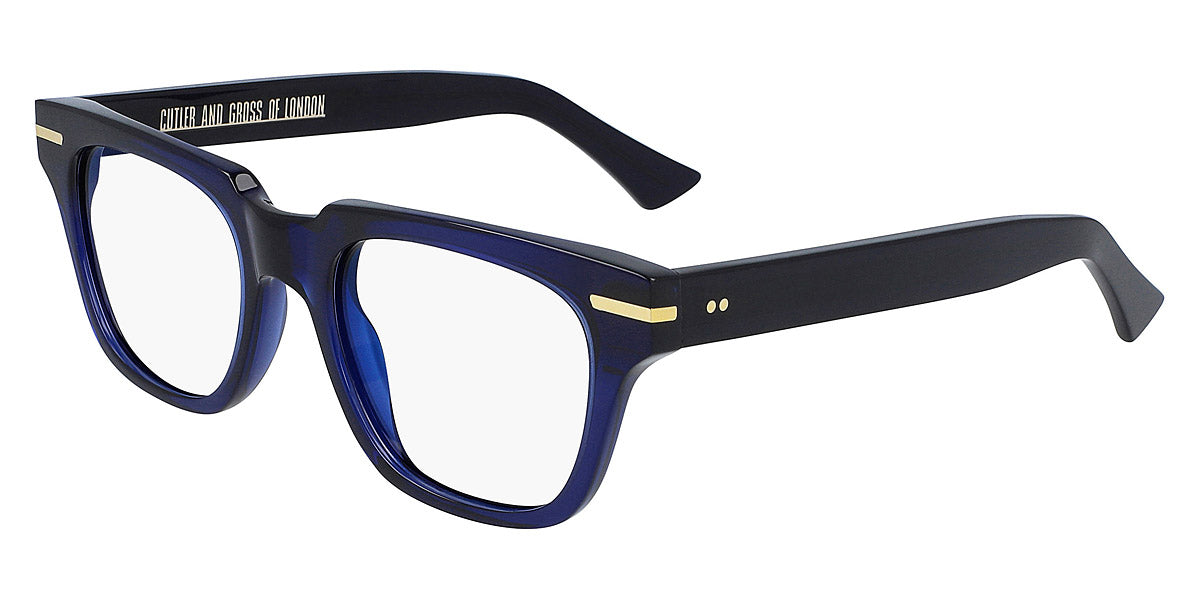 Cutler and Gross® 1355 CG1355 NAVY BLUE 53 - Navy Blue Eyeglasses