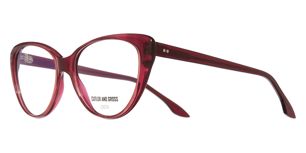 Cutler and Gross® CGOP137056 CGOP137056 004 RED MINI 56 - Red Mini Eyeglasses