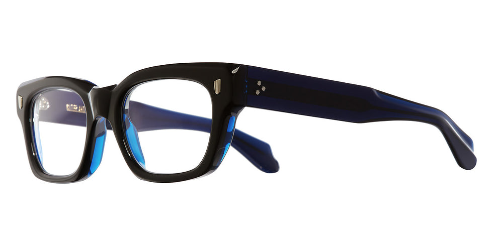 Cutler and Gross® CGOP139153 CGOP139153 001 BLACK ON BLUE 53 - Black On Blue Eyeglasses