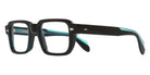 Cutler and Gross® CGOP139350 CGOP139350 005 TEAL ON BLACK 50 - Teal On Black Eyeglasses