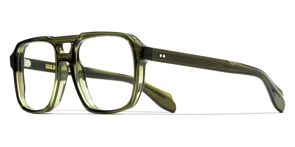 Cutler and Gross® CGOP139455 CGOP139455 007 OLIVE 55 - Olive Eyeglasses