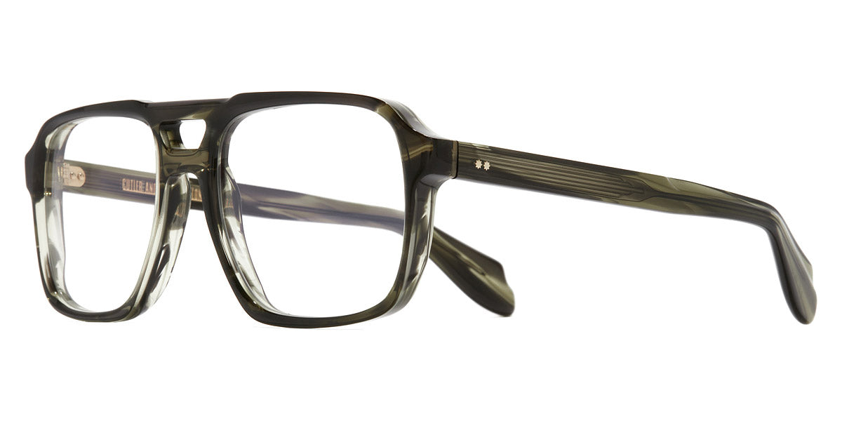 Cutler and Gross® CGOP139457 CGOP139457 011 STRIPED GREEN HAVANA 57 - Striped Green Havana Eyeglasses