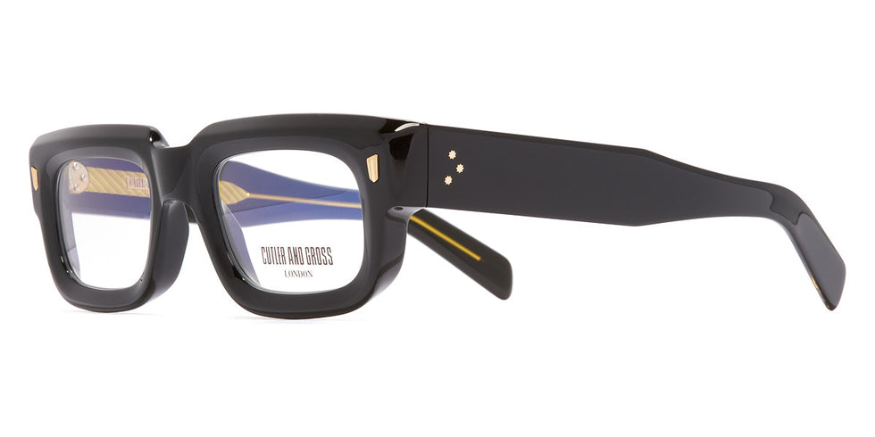 Cutler and Gross® CGOP932550 CGOP932550 BLACK 50 - Black Eyeglasses