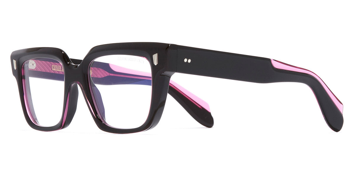 Cutler and Gross® CGOP934750 CGOP934750 PINK ON BLACK 50 - Pink On Black Eyeglasses
