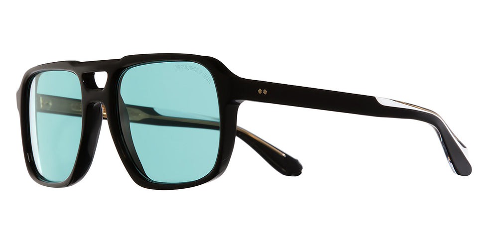 Cutler and Gross® CGSN139457 CGSN139457 BLACK PINK LENS 57 - Black/Pink Lens Sunglasses