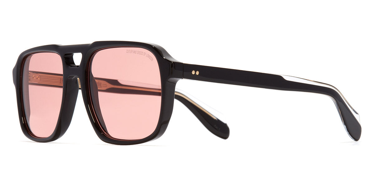 Cutler and Gross® SN139457 CGSN139457 BLACK PINK LENS 57 - Black/Pink Lens Sunglasses