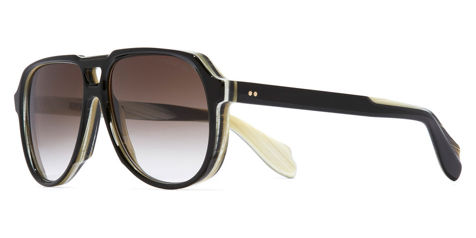 Cutler and Gross® CGSN978260 CGSN978260 BLACK ON HORN 60 - Black On Horn Sunglasses