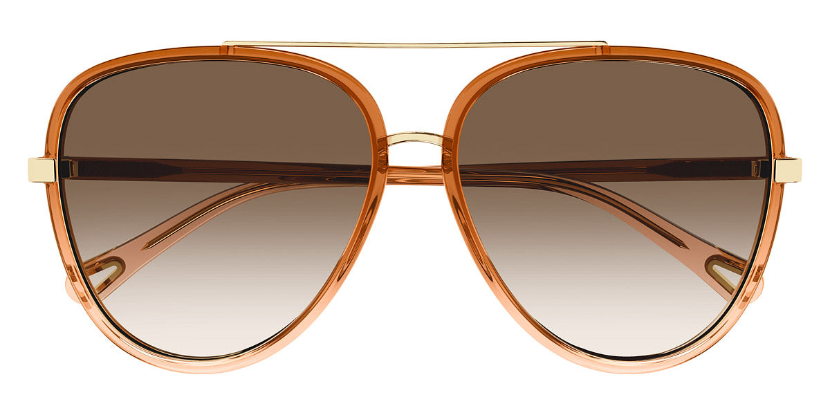 Chloé® CH0129S CHO CH0129S 002 58 - Brown Sunglasses
