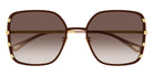 Chloé® CH0143S CHO CH0143S 005 59 - Brown/Gold Sunglasses