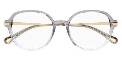 Chloé® CH0217OA CHO CH0217OA 001 53 - Gray/Gold Eyeglasses
