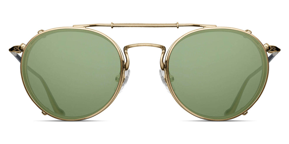 Matsuda® CL3058 CLIP MTD CL3058 CLIP Brushed Gold/Sage Green 48 - Brushed Gold / Sage Green Sunglasses