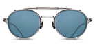 Matsuda® CL3076 CLIP MTD CL3076 CLIP Antique Silver/Blue Grey 46 - Antique Silver / Blue Grey Sunglasses