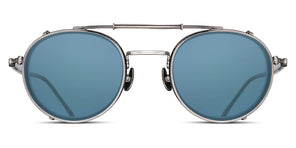 Matsuda® CL3076 CLIP MTD CL3076 CLIP Antique Silver/Blue Grey 46 - Antique Silver / Blue Grey Sunglasses