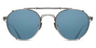 Matsuda® CL3085 CLIP MTD CL3085 CLIP Antique Silver/Blue Grey 48 - Antique Silver / Blue Grey Sunglasses