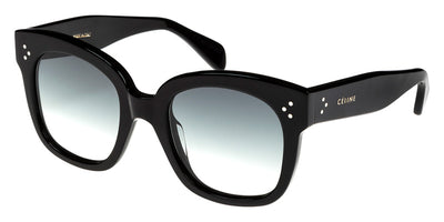 Celine® CL4002UN CLN CL4002UN 01B 54 - Shiny Black / Gradient Smoke Sunglasses