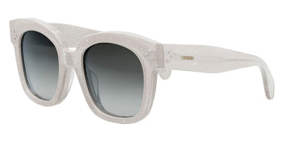 Celine® CL4002UN CLN CL4002UN 20B 54 - Shiny Milky Grey with Silver Glitter / Smoke Sunglasses