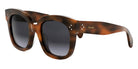 Celine® CL4002UN CLN CL4002UN 53B 54 - 53B Shiny Havana / Grey Gradient Sunglasses