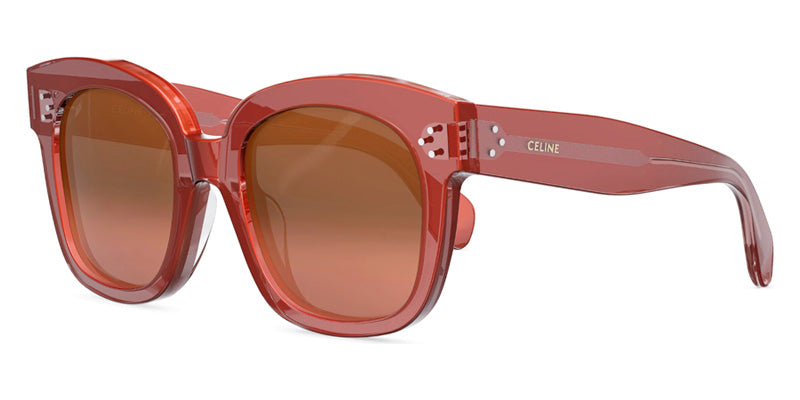 Celine® CL4002UN CLN CL4002UN 74T 54 - Shiny Rose / Brown Sunglasses