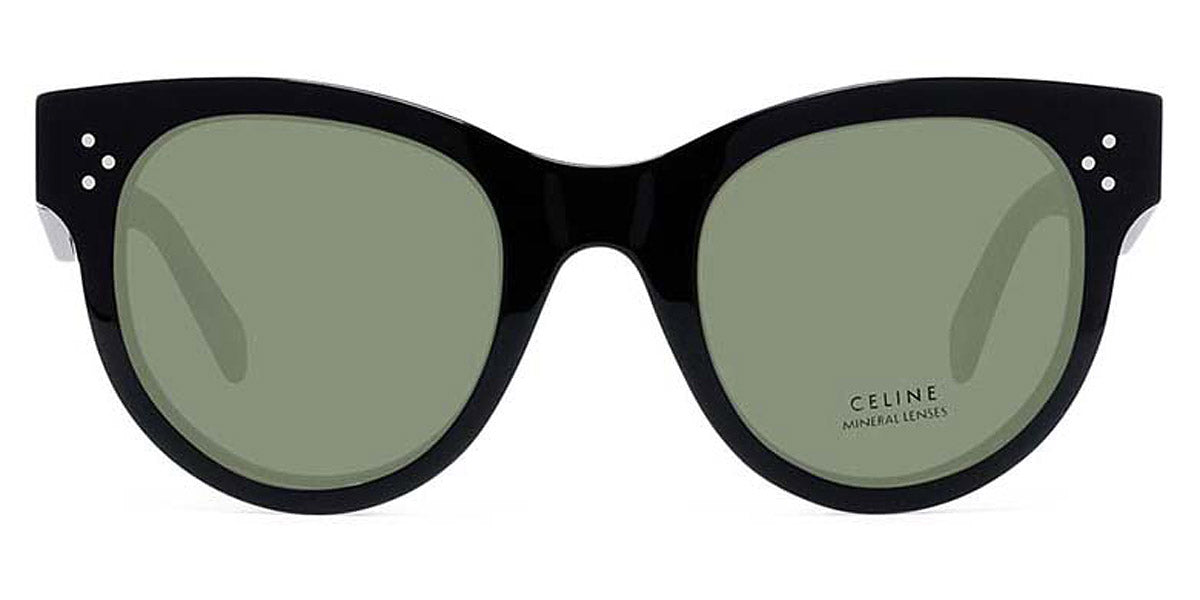 Celine® CL4003IN CLN CL4003IN 01A 48 - Shiny Black / Smoke Mineral Sunglasses