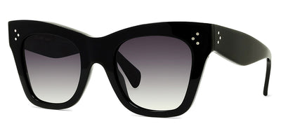 Celine® CL4004IN CLN CL4004IN 01D 50 - Shiny Black / Smoke Polarized Sunglasses