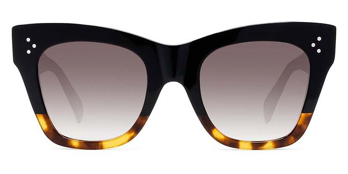 Celine® CL4004IN CLN CL4004IN 05K 50 - Shaded Black in Glossy Dark Havana / Gradient Roviex Sunglasses