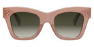 Celine® CL4004IN CLN CL4004IN 74F 50 - Shiny Milky Pink with Silver Glitter / Brown Sunglasses