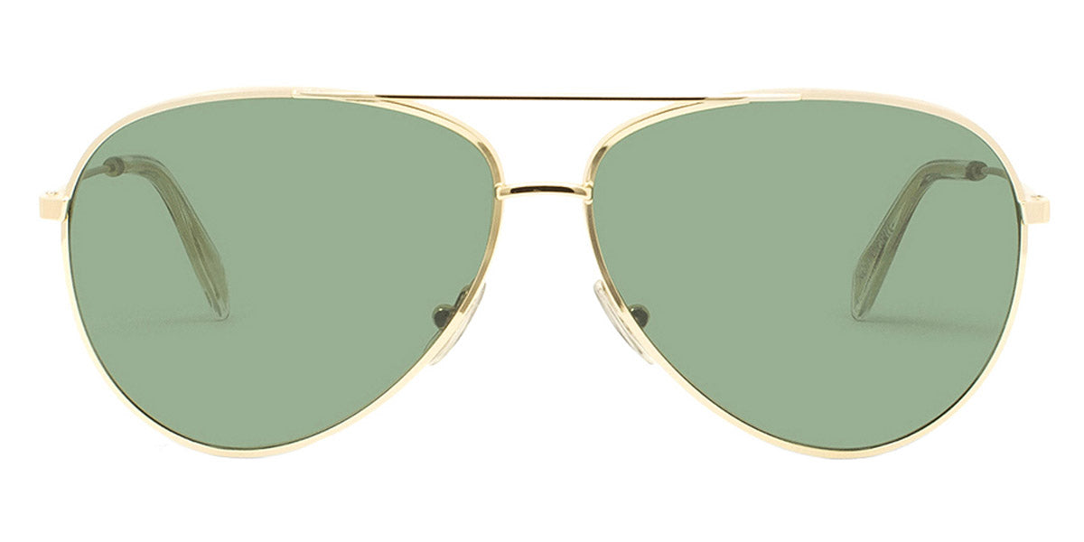 Celine® CL40062U CLN CL40062U 30N 59 - 30N Shiny Endura Gold / Green Mineral Sunglasses