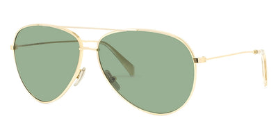 Celine® CL40062U CLN CL40062U 30N 59 - 30N Shiny Endura Gold / Green Mineral Sunglasses
