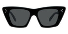 Celine® CL40187I CLN CL40187I 01A 51 - Shiny Black / Smoke Sunglasses