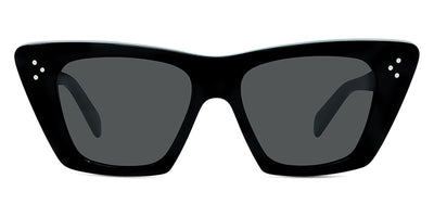 Celine® CL40187I CLN CL40187I 01A 51 - Shiny Black / Smoke Sunglasses