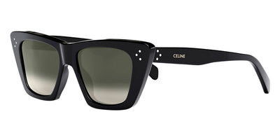Celine® CL40187I CLN CL40187I 01F 51 - Shiny Black / Brown Sunglasses