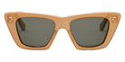 Celine® CL40187I CLN CL40187I 59A 51 - Shiny Milky Peach with Gold Glitter / Smoke Sunglasses
