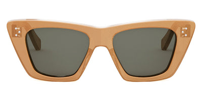 Celine® CL40187I CLN CL40187I 59A 51 - Shiny Milky Peach with Gold Glitter / Smoke Sunglasses