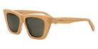 Celine® CL40187I CLN CL40187I 59A 51 - Shiny Milky Peach with Gold Glitter / Smoke Sunglasses
