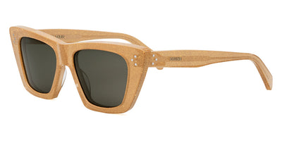 Celine® CL40187I CLN CL40187I 59A 51 - Shiny Milky Peach with Gold Glitter / Smoke Sunglasses