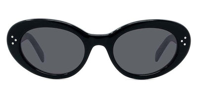 Celine® CL40193I CLN CL40193I 01A 53 - Shiny Black / Smoke Sunglasses