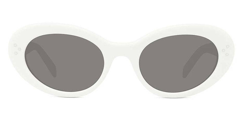 Celine® CL40193I CLN CL40193I 25A 53 - 25A Shiny Ivory / Smoke Sunglasses